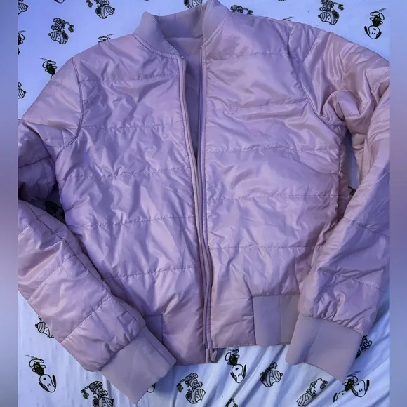 Lululemon dusty pink bomber jacket size small like new - Picture 5 of 13